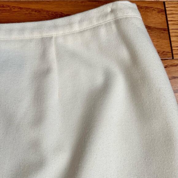 NORTON MCNAUGHTON Vintage Midi Wool Blend Cream Skirt Plus Women’s Size 18P - Picture 3 of 11